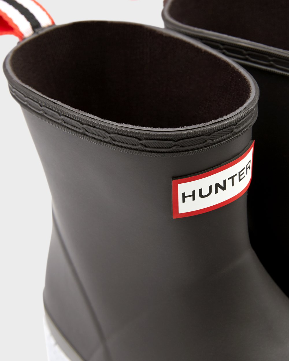 Womens Hunter Original Short Speckle Rain - Play Boots Black/Grey - 9813-ENSIF